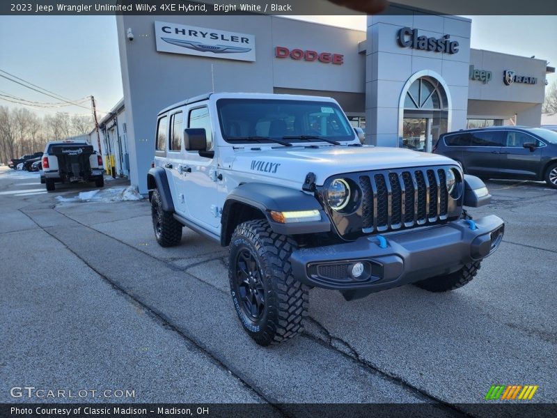 Bright White / Black 2023 Jeep Wrangler Unlimited Willys 4XE Hybrid