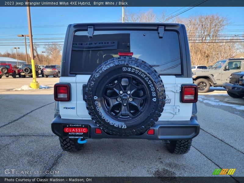 Bright White / Black 2023 Jeep Wrangler Unlimited Willys 4XE Hybrid
