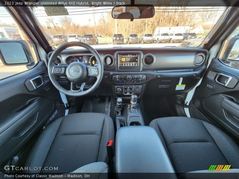 Bright White / Black 2023 Jeep Wrangler Unlimited Willys 4XE Hybrid