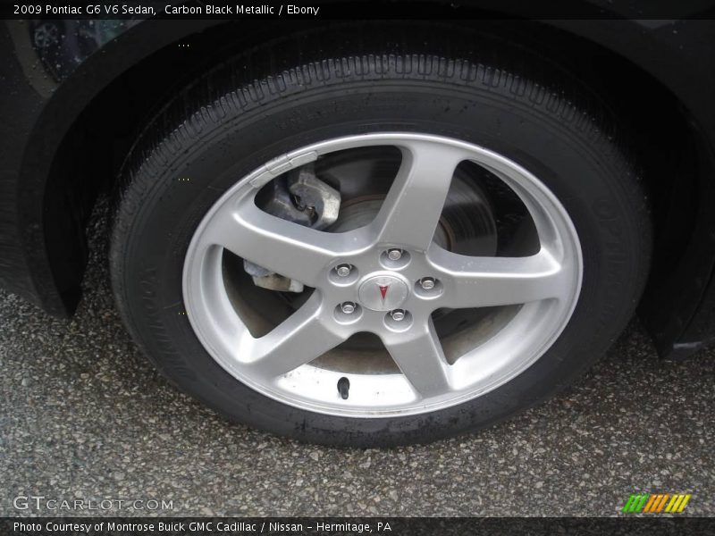 Carbon Black Metallic / Ebony 2009 Pontiac G6 V6 Sedan