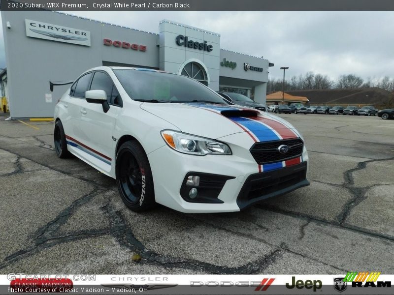 Crystal White Pearl / Carbon Black 2020 Subaru WRX Premium