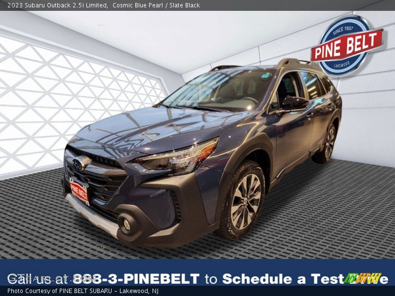Cosmic Blue Pearl / Slate Black 2023 Subaru Outback 2.5i Limited