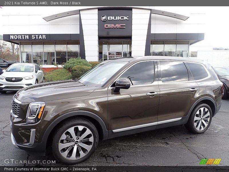 Dark Moss / Black 2021 Kia Telluride S AWD