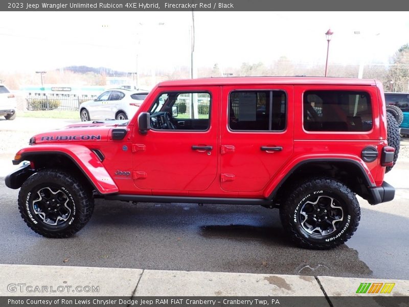 Firecracker Red / Black 2023 Jeep Wrangler Unlimited Rubicon 4XE Hybrid