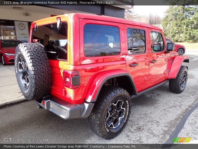 Firecracker Red / Black 2023 Jeep Wrangler Unlimited Rubicon 4XE Hybrid