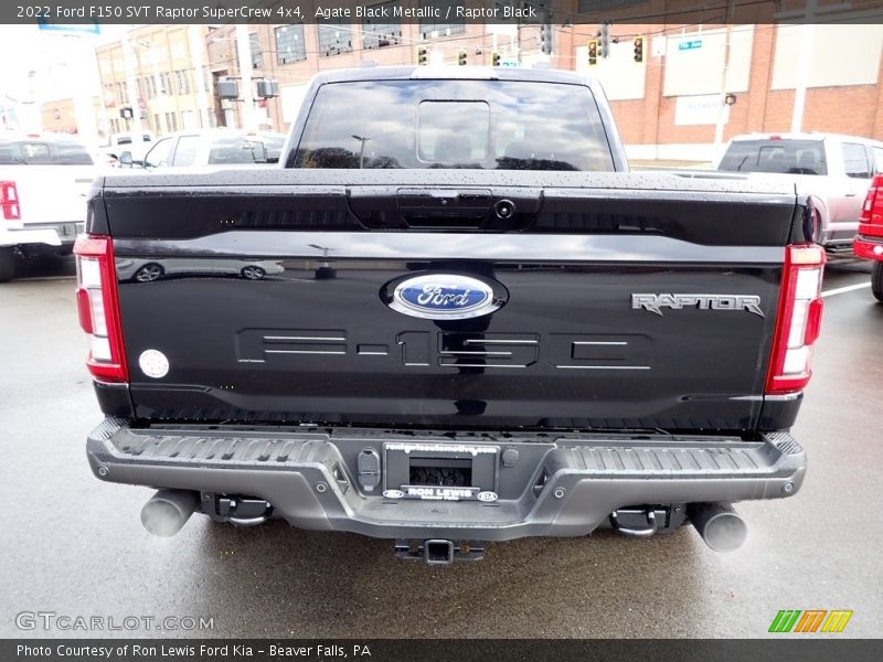 Exhaust of 2022 F150 SVT Raptor SuperCrew 4x4