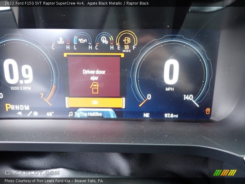  2022 F150 SVT Raptor SuperCrew 4x4 SVT Raptor SuperCrew 4x4 Gauges