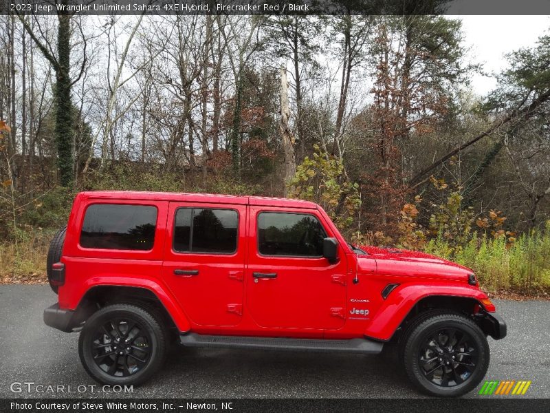  2023 Wrangler Unlimited Sahara 4XE Hybrid Firecracker Red