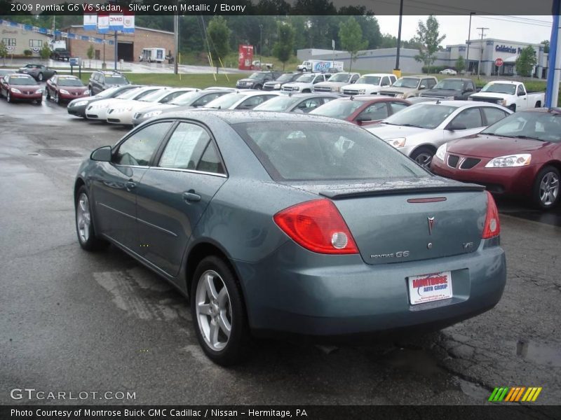 Silver Green Metallic / Ebony 2009 Pontiac G6 V6 Sedan