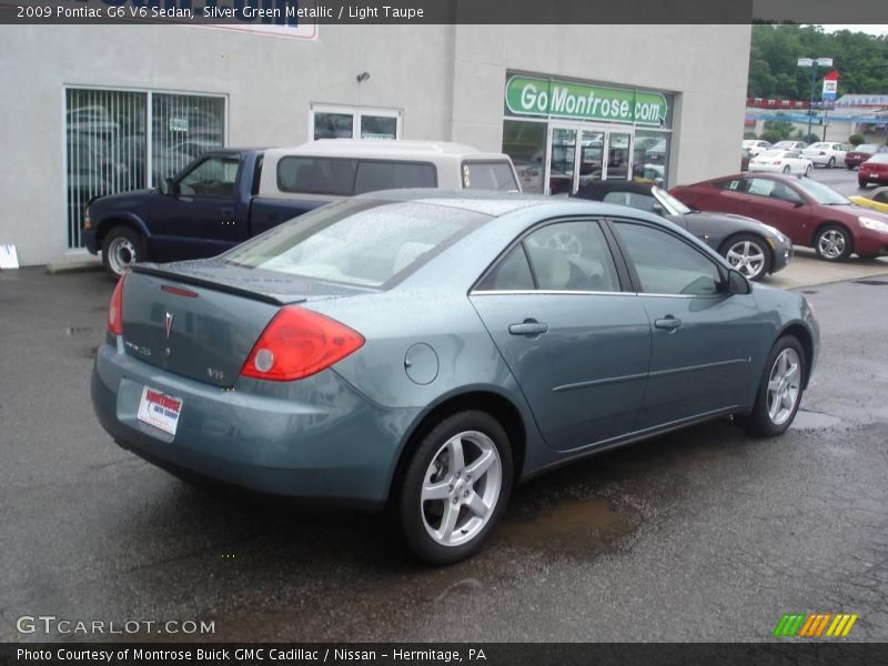 Silver Green Metallic / Light Taupe 2009 Pontiac G6 V6 Sedan