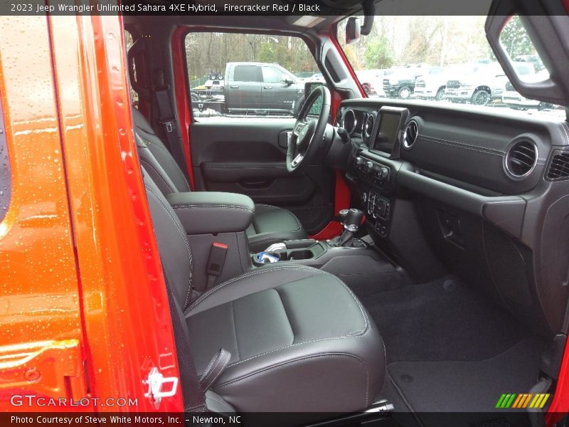 Front Seat of 2023 Wrangler Unlimited Sahara 4XE Hybrid