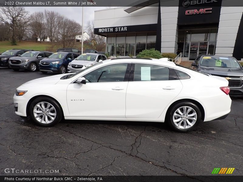 Summit White / Jet Black 2022 Chevrolet Malibu LT