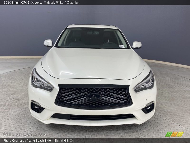 Majestic White / Graphite 2020 Infiniti Q50 3.0t Luxe