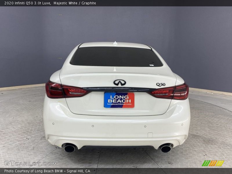 Majestic White / Graphite 2020 Infiniti Q50 3.0t Luxe