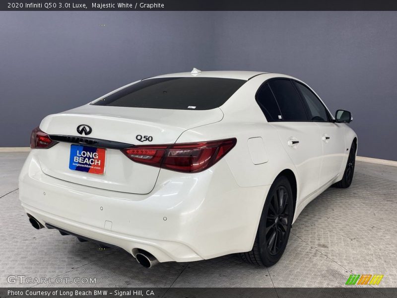 Majestic White / Graphite 2020 Infiniti Q50 3.0t Luxe
