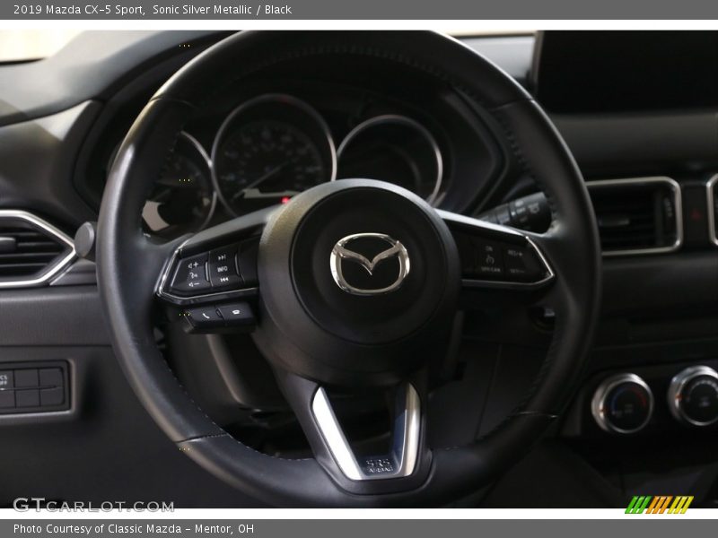 Sonic Silver Metallic / Black 2019 Mazda CX-5 Sport