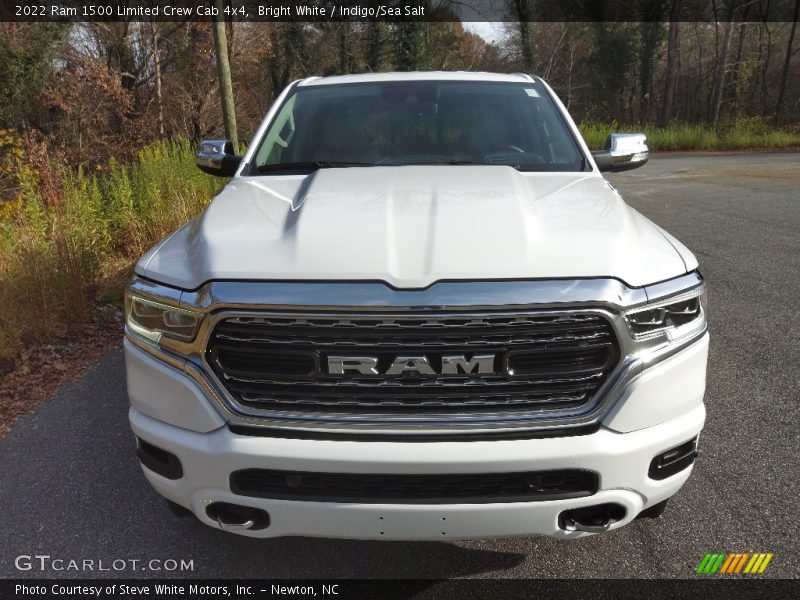 Bright White / Indigo/Sea Salt 2022 Ram 1500 Limited Crew Cab 4x4