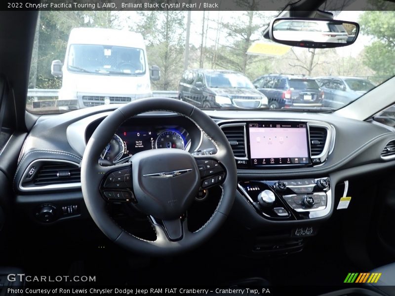 Brilliant Black Crystal Pearl / Black 2022 Chrysler Pacifica Touring L AWD