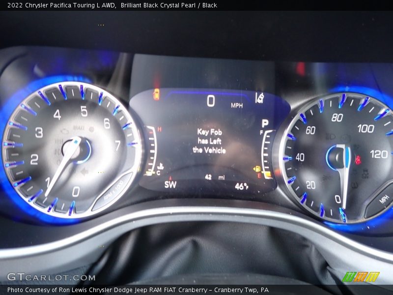 Brilliant Black Crystal Pearl / Black 2022 Chrysler Pacifica Touring L AWD