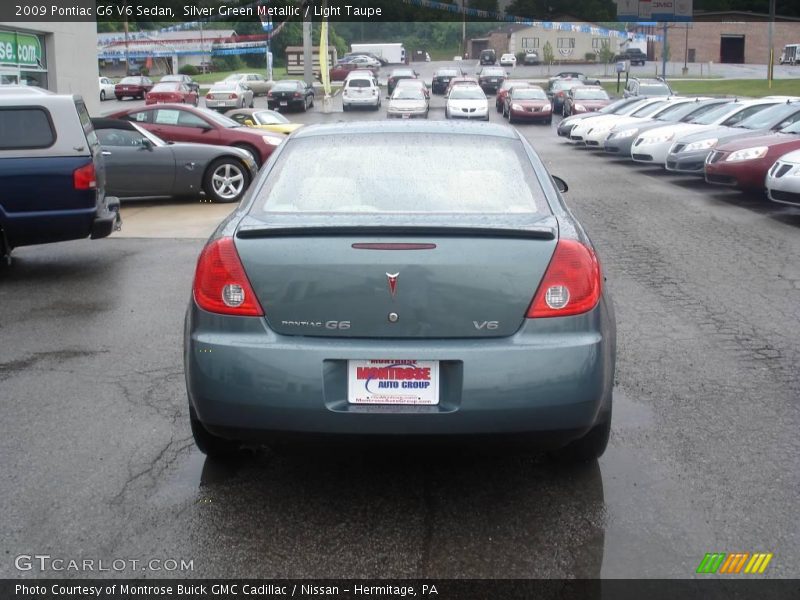 Silver Green Metallic / Light Taupe 2009 Pontiac G6 V6 Sedan