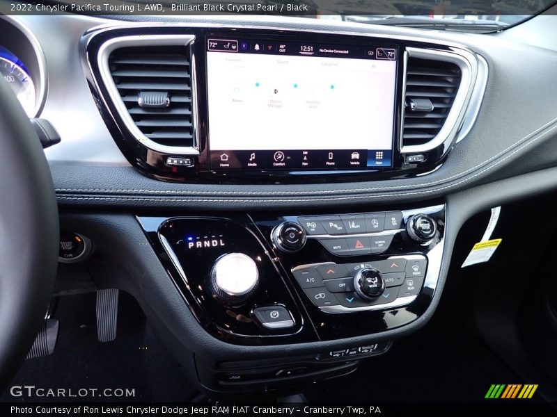 Brilliant Black Crystal Pearl / Black 2022 Chrysler Pacifica Touring L AWD