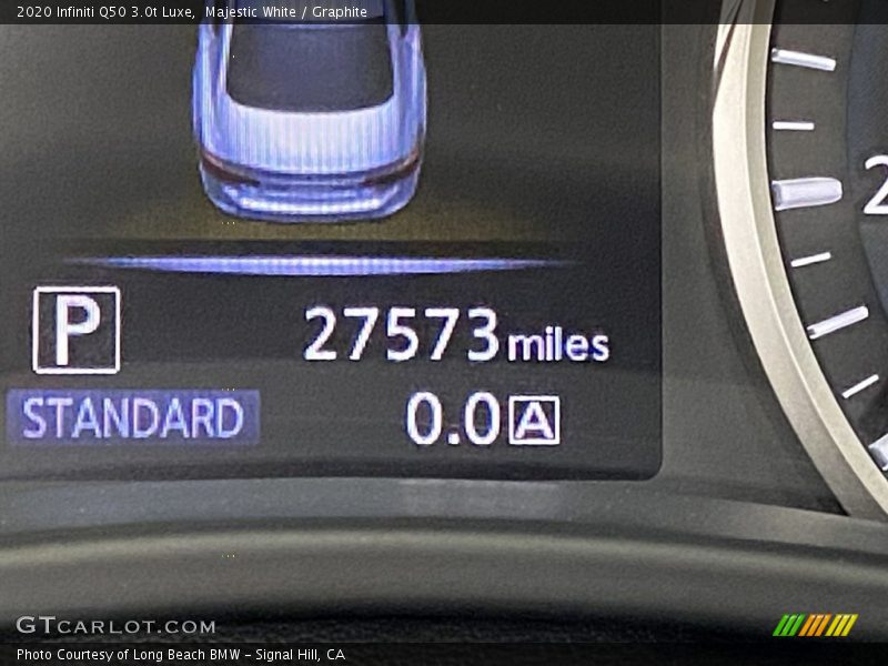 Majestic White / Graphite 2020 Infiniti Q50 3.0t Luxe