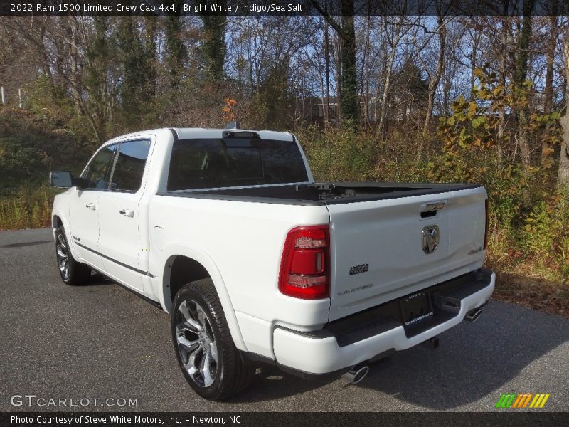 Bright White / Indigo/Sea Salt 2022 Ram 1500 Limited Crew Cab 4x4