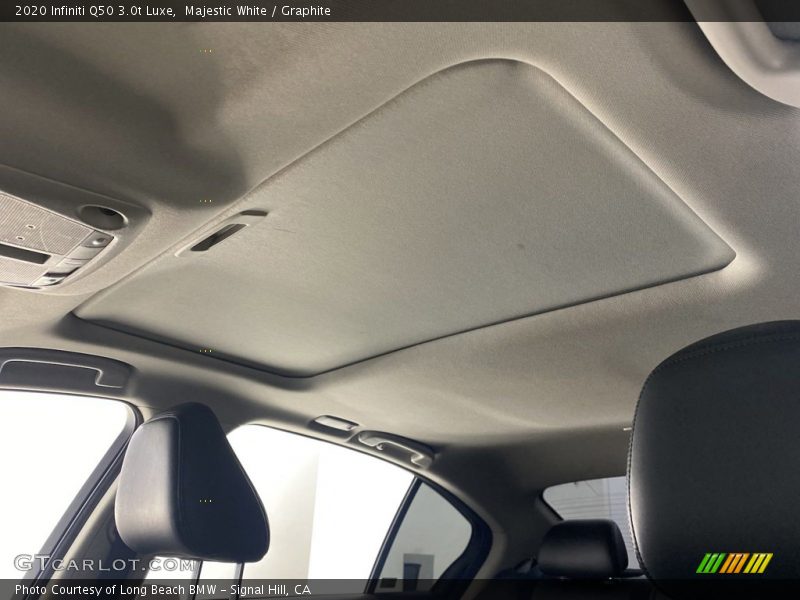 Majestic White / Graphite 2020 Infiniti Q50 3.0t Luxe