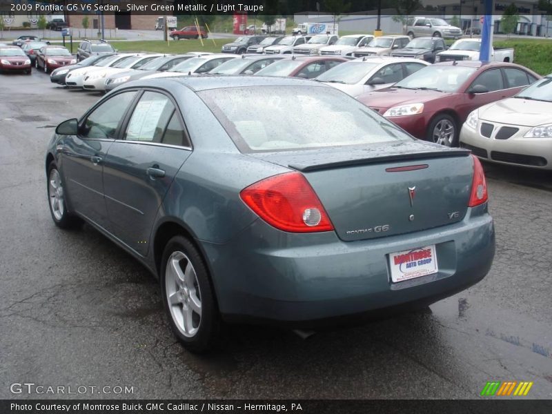 Silver Green Metallic / Light Taupe 2009 Pontiac G6 V6 Sedan