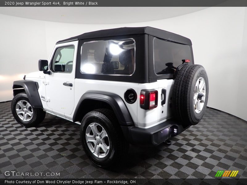 Bright White / Black 2020 Jeep Wrangler Sport 4x4