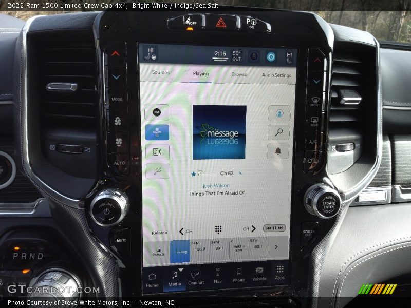 Bright White / Indigo/Sea Salt 2022 Ram 1500 Limited Crew Cab 4x4