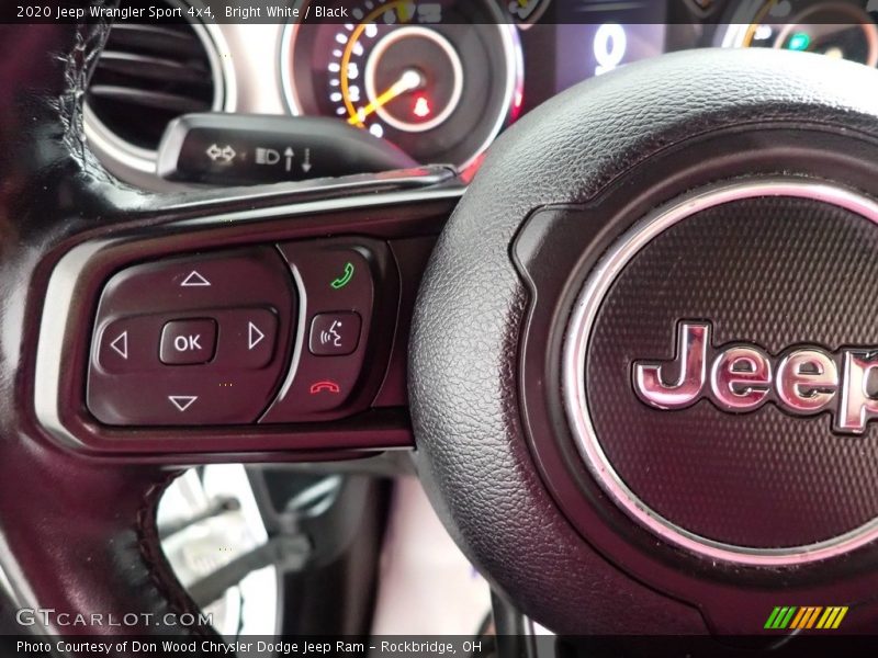 Bright White / Black 2020 Jeep Wrangler Sport 4x4