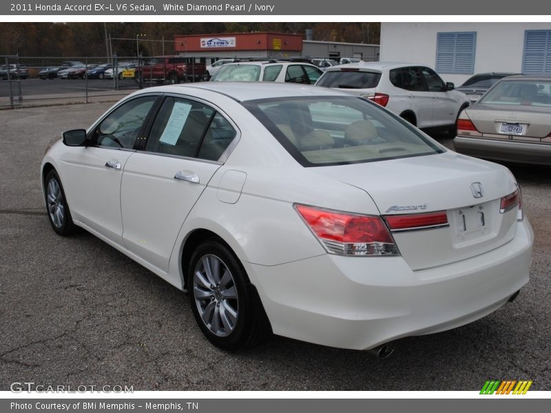 White Diamond Pearl / Ivory 2011 Honda Accord EX-L V6 Sedan
