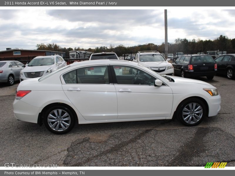 White Diamond Pearl / Ivory 2011 Honda Accord EX-L V6 Sedan