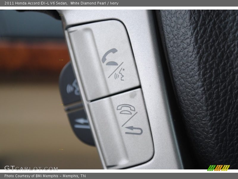 White Diamond Pearl / Ivory 2011 Honda Accord EX-L V6 Sedan