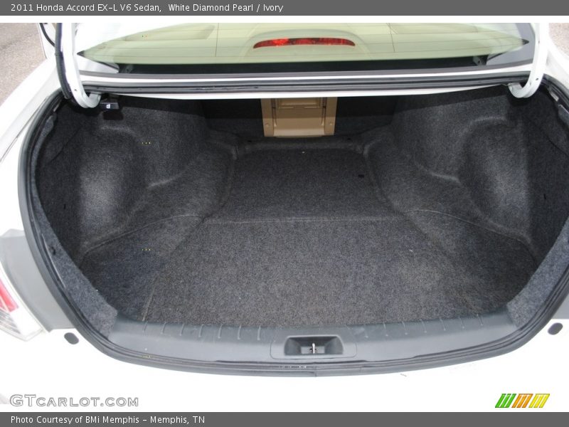 White Diamond Pearl / Ivory 2011 Honda Accord EX-L V6 Sedan