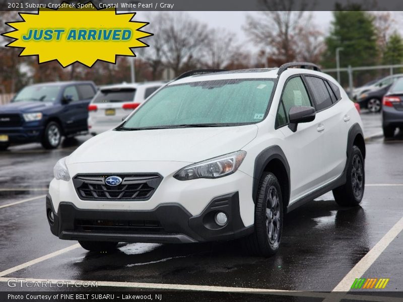 Crystal White Pearl / Gray 2021 Subaru Crosstrek Sport