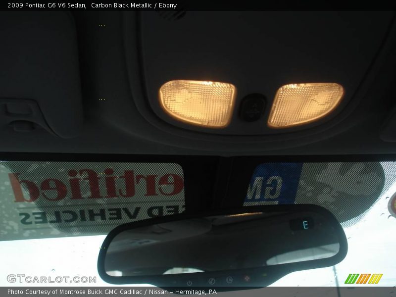 Carbon Black Metallic / Ebony 2009 Pontiac G6 V6 Sedan