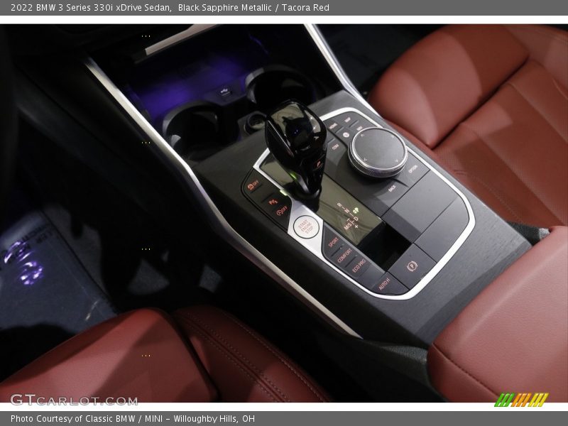 Black Sapphire Metallic / Tacora Red 2022 BMW 3 Series 330i xDrive Sedan