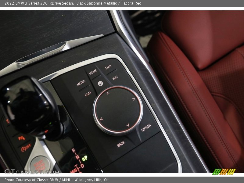Black Sapphire Metallic / Tacora Red 2022 BMW 3 Series 330i xDrive Sedan
