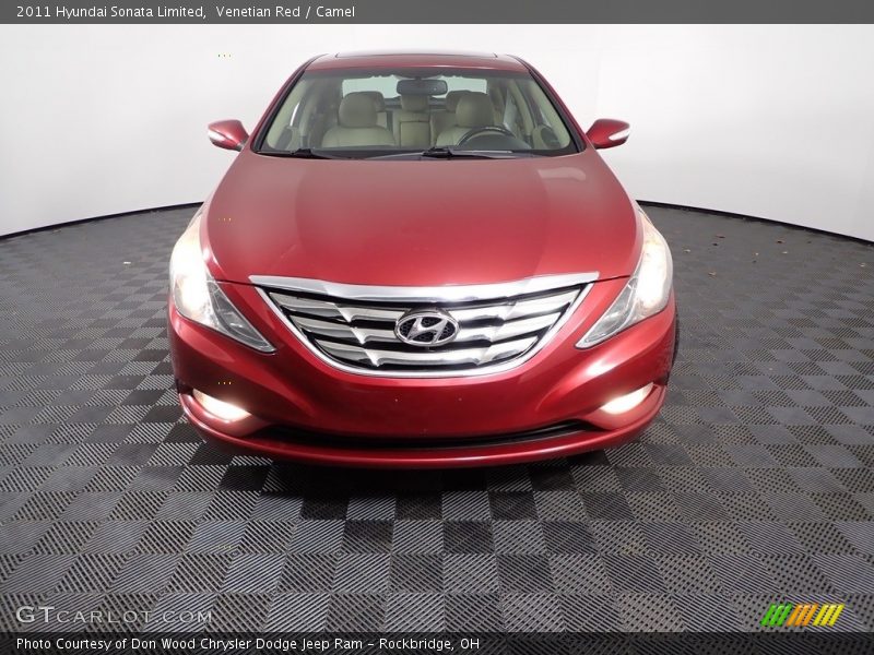 Venetian Red / Camel 2011 Hyundai Sonata Limited