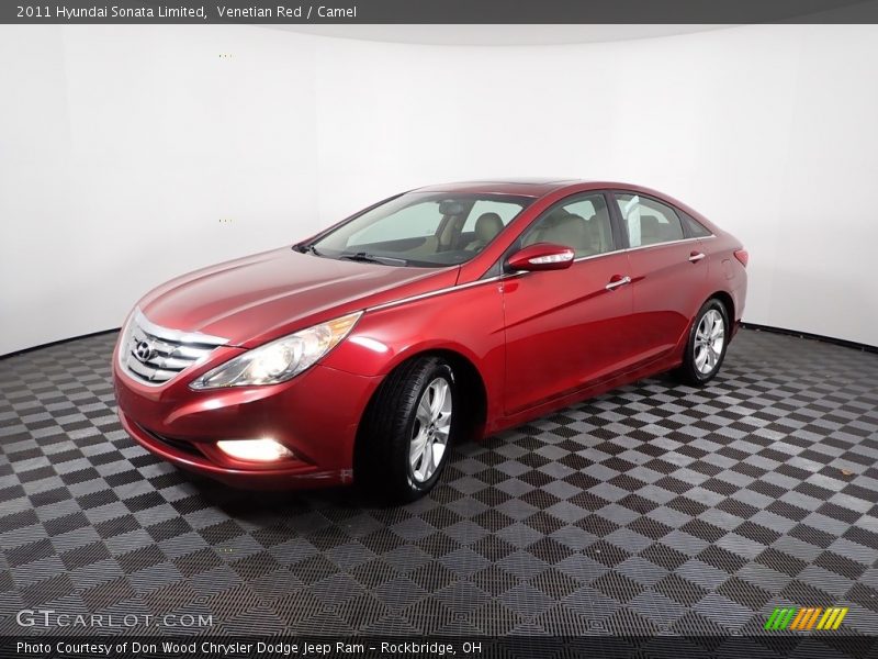 Venetian Red / Camel 2011 Hyundai Sonata Limited