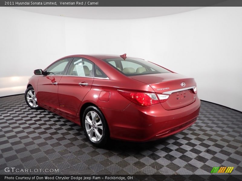 Venetian Red / Camel 2011 Hyundai Sonata Limited