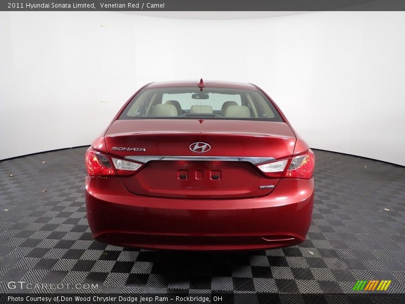 Venetian Red / Camel 2011 Hyundai Sonata Limited