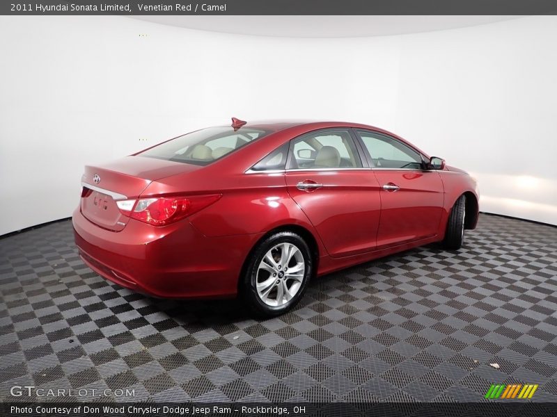 Venetian Red / Camel 2011 Hyundai Sonata Limited