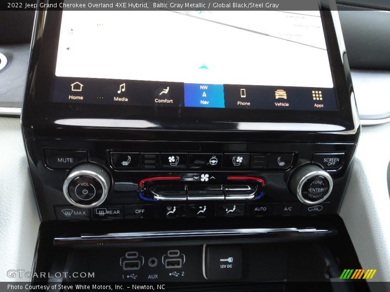 Baltic Gray Metallic / Global Black/Steel Gray 2022 Jeep Grand Cherokee Overland 4XE Hybrid