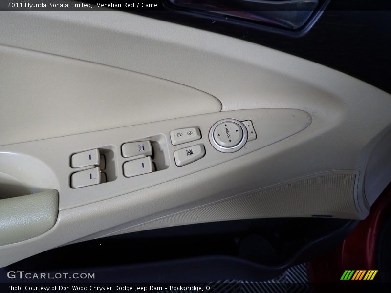 Venetian Red / Camel 2011 Hyundai Sonata Limited