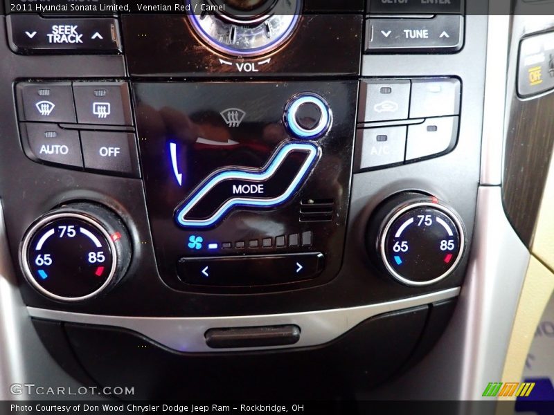 Venetian Red / Camel 2011 Hyundai Sonata Limited