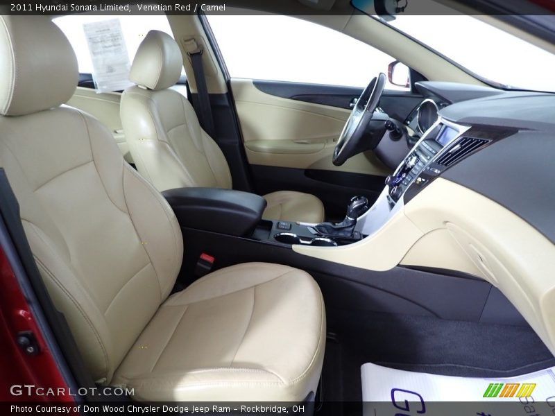 Venetian Red / Camel 2011 Hyundai Sonata Limited