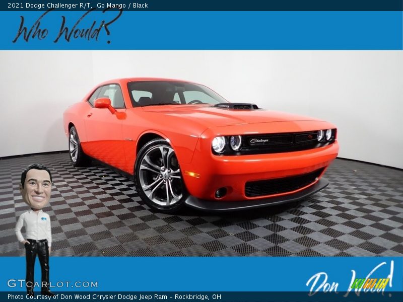 Go Mango / Black 2021 Dodge Challenger R/T
